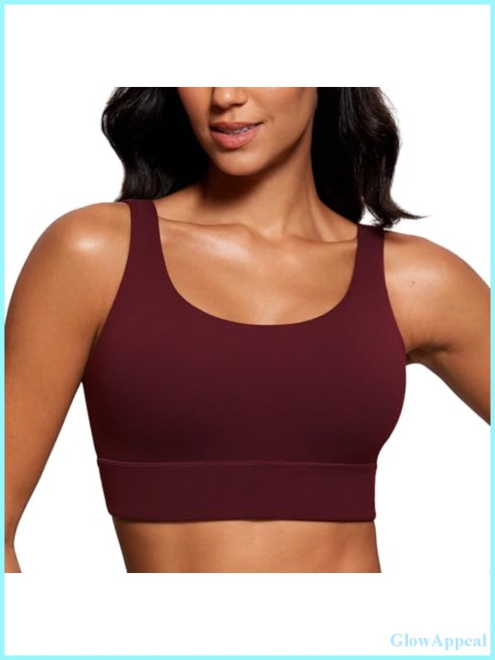 CRZ YOGA Butterluxe U Back Sports Bra Yoga Light Support Wire Free Padded